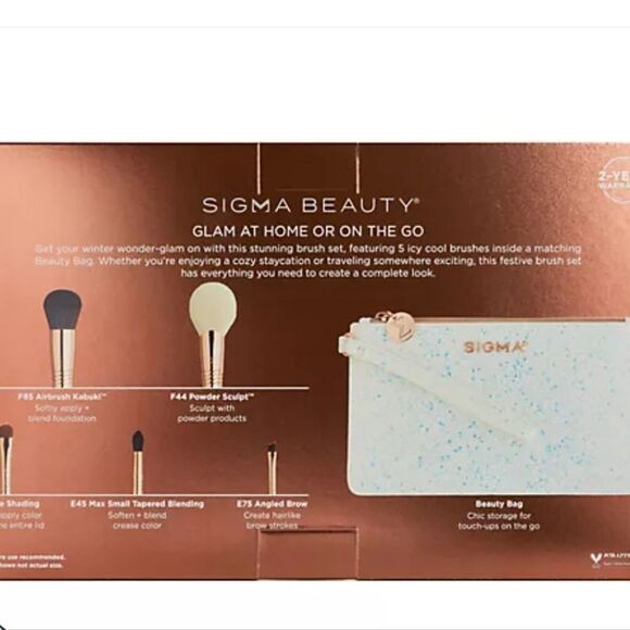 Sigma Beauty Holiday Glam Brush Set w/Beauty Bag - Picture 7 of 12